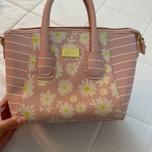 Pink flower purse